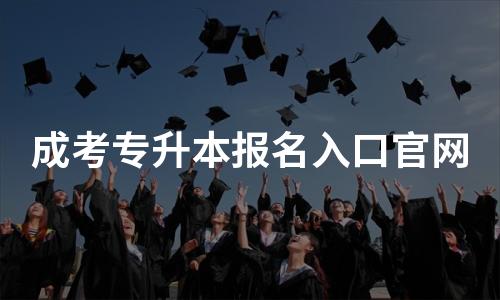 成考专升本报名入口官网 成考专升本报名入口官网